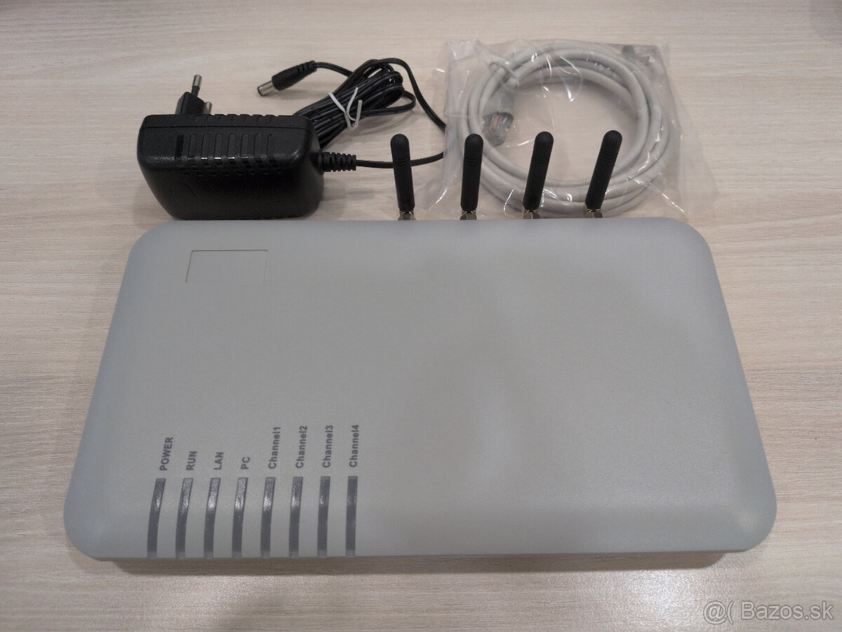 VoIP GSM brána na 4 SIM - 4