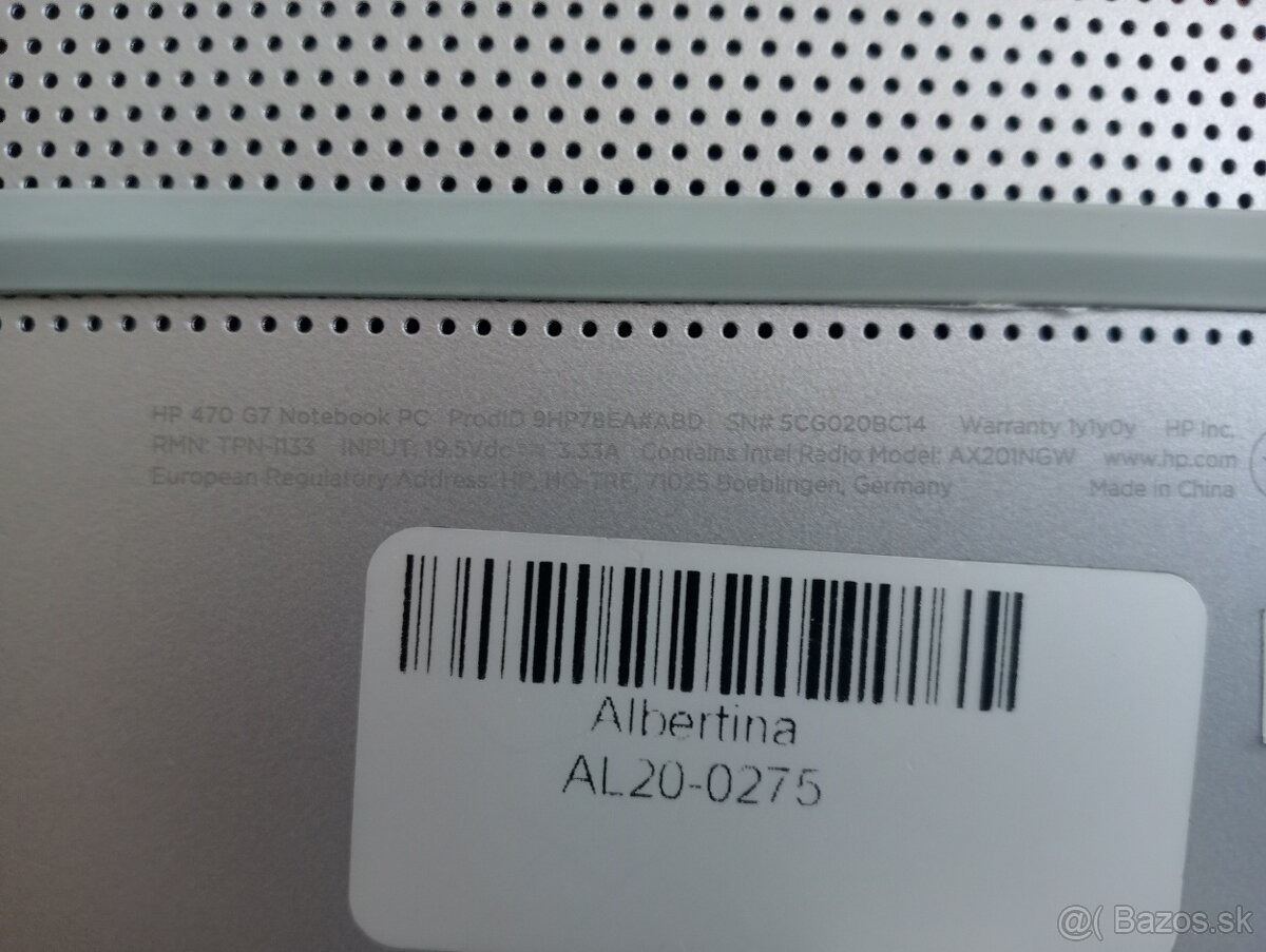 rozpredam funkčný notebook Hp 470 G7 - 4
