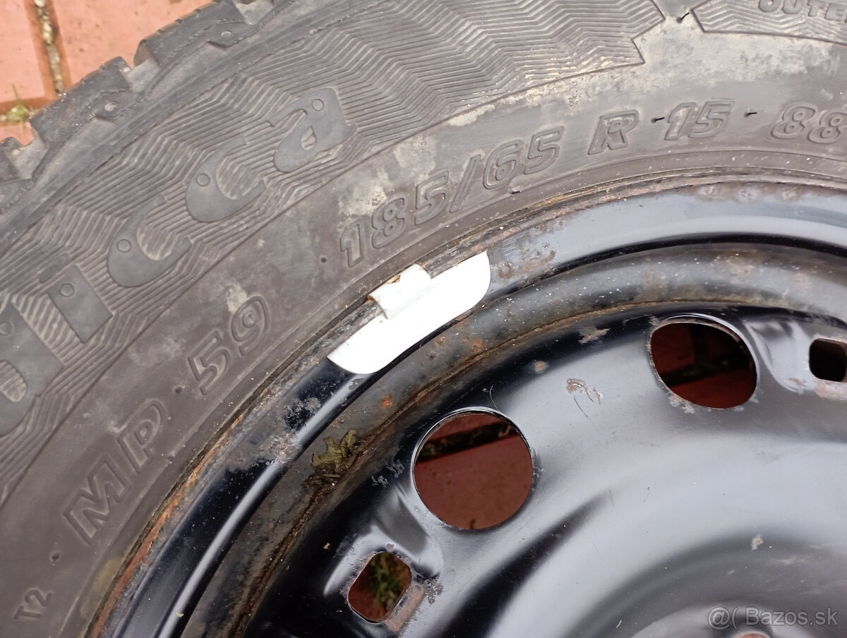 plechový disk 6Jx15 5x100 plus pneu 1ks - 4