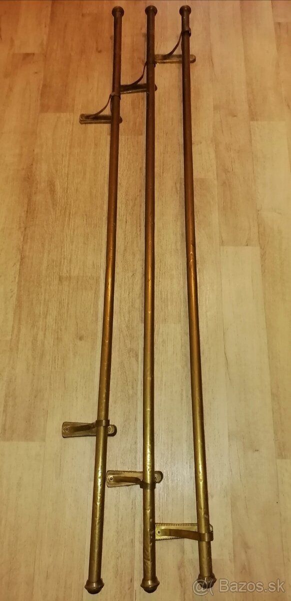 Mosadzné starožitné garníže. - 4