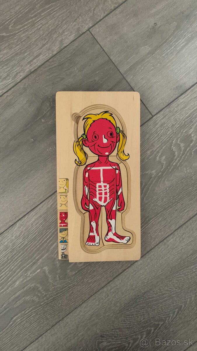 Drevené puzzle goki - ľudské telo - 4
