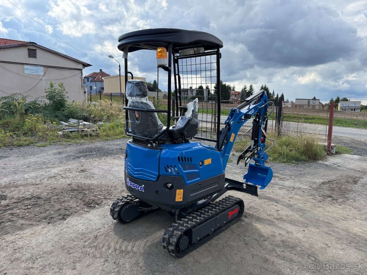 Minirypadlo RIPPA R15 ECO, motor kubota, nový stroj v záruce - 4