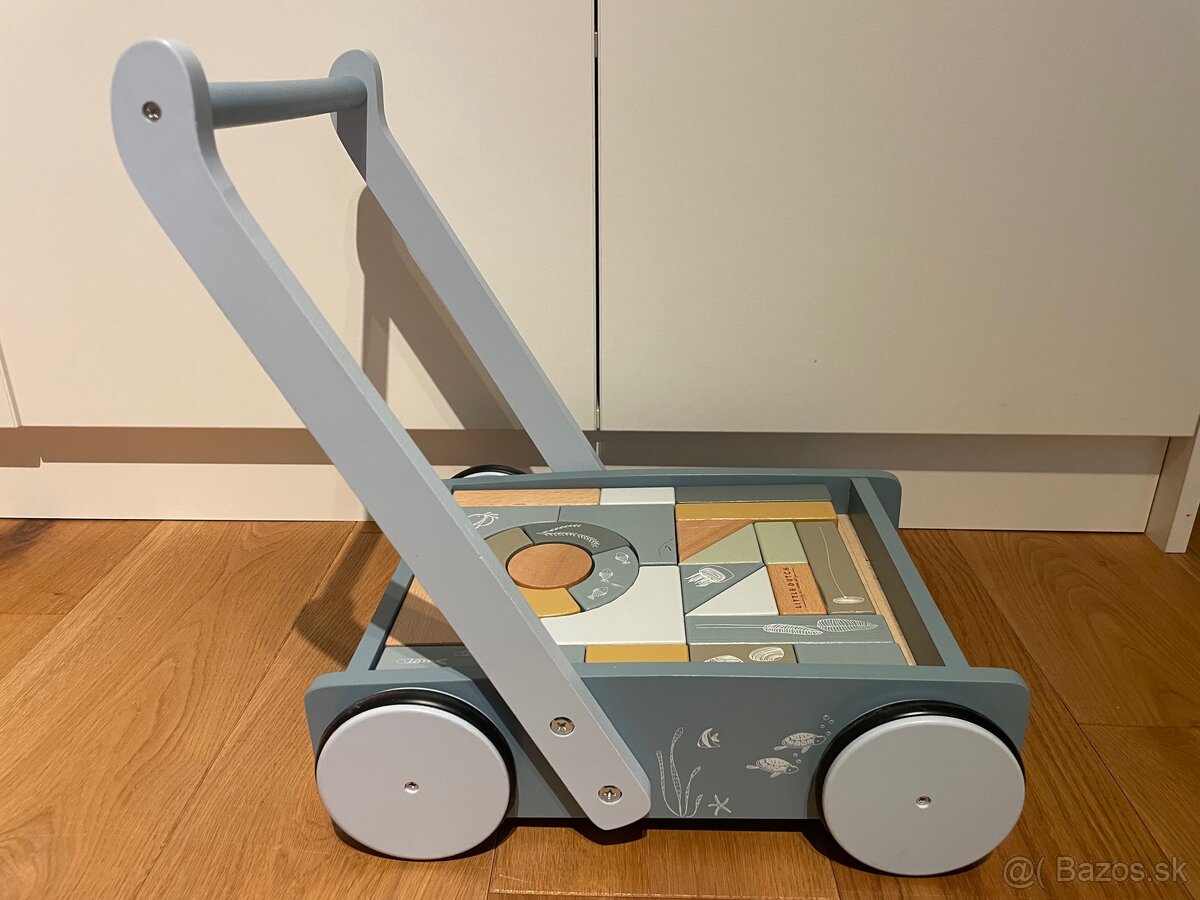 Vozíček s kockami Little Dutch Blue - 4