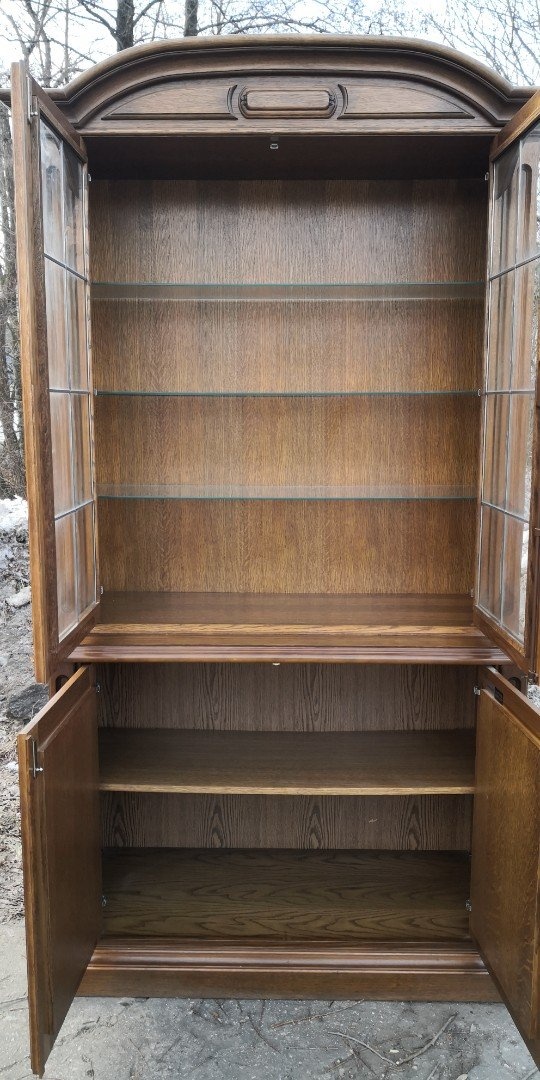 Rustikálna masivna vitrína - 4