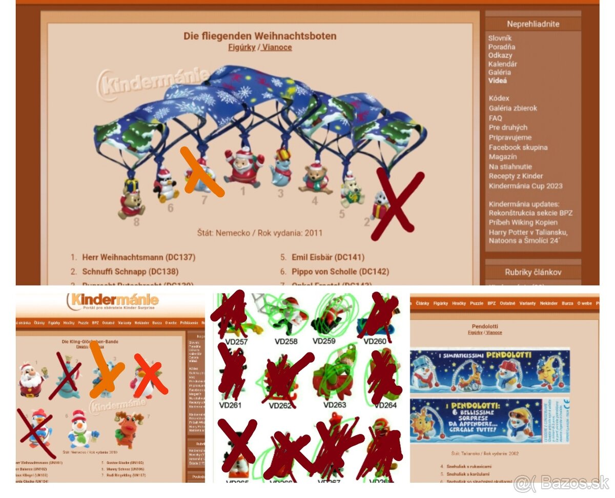 Kinder figurky vianočné - 4