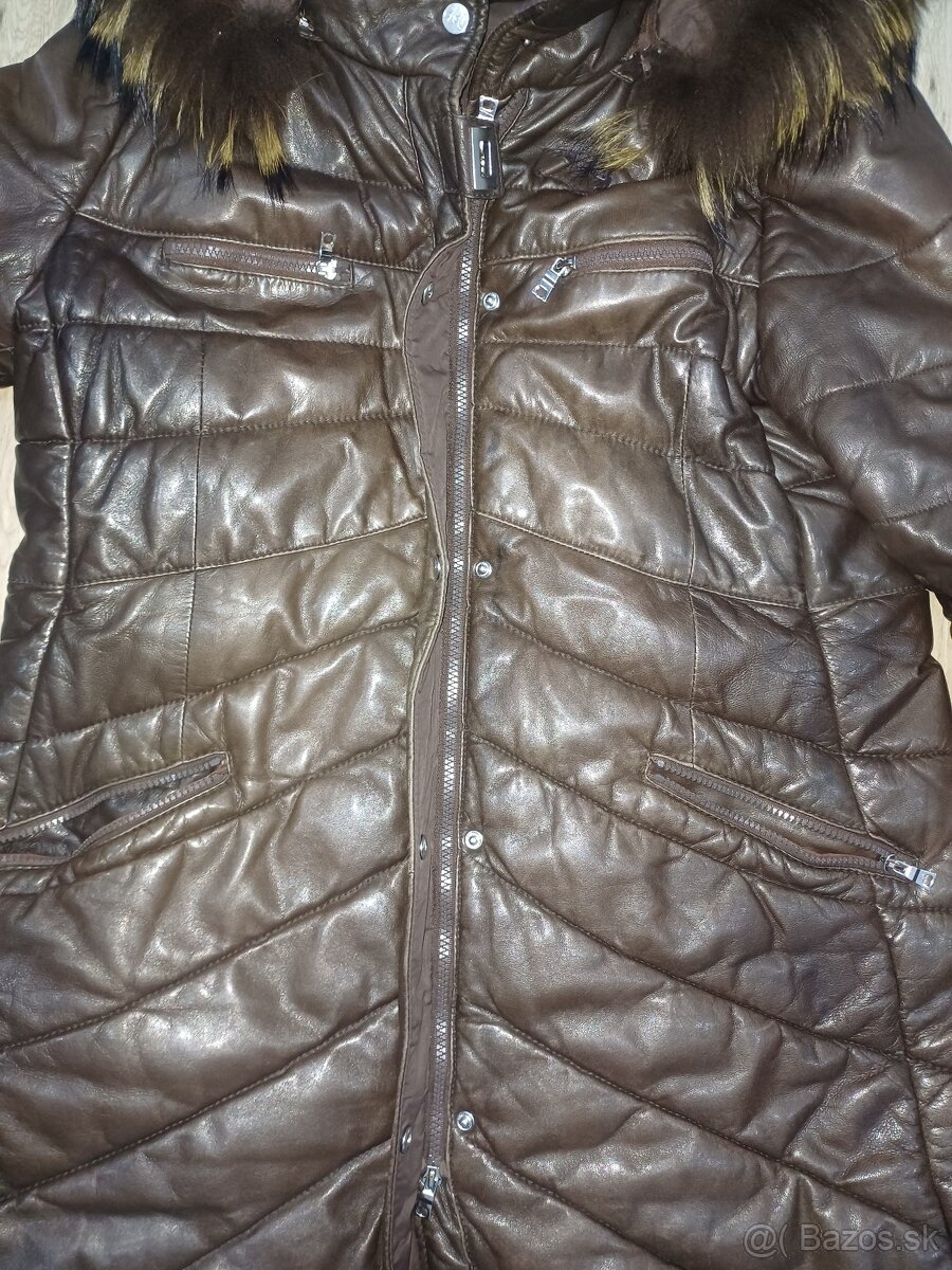 Zimná kožená bunda KARA - 4