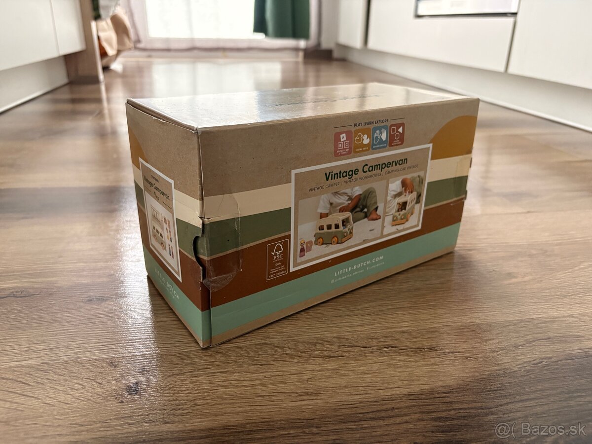 Detský karavan Little Dutch vintage caravan - 4