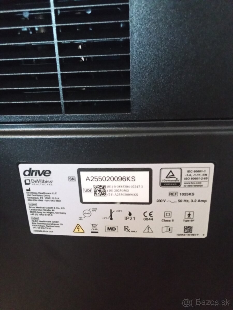 Kyslikovy koncentrátor DeVilbiss 1025 (10l) - 4