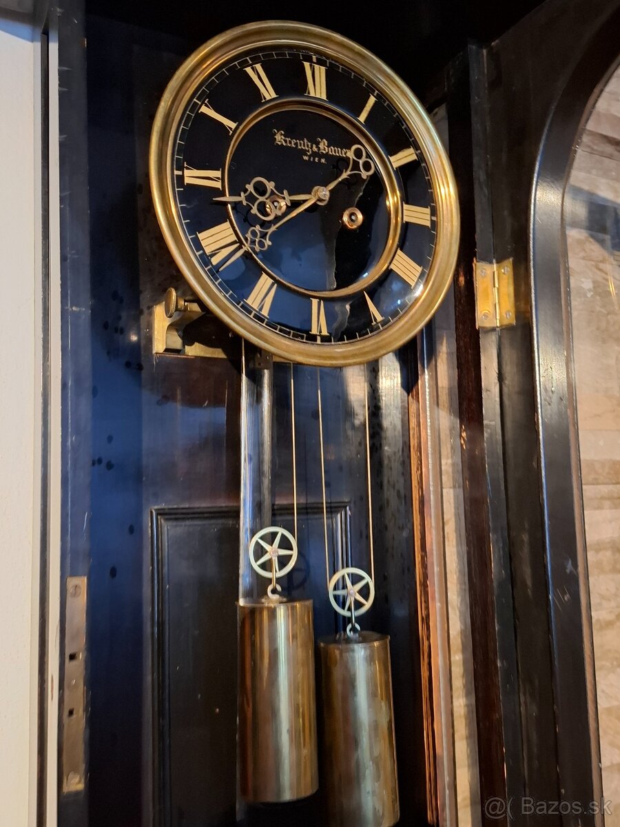 Predám funkčné starožitné polbicie Viedenské hodiny Kreutz & - 4