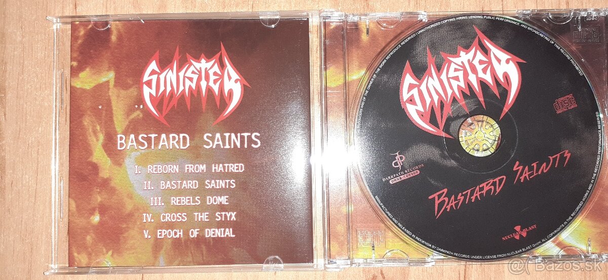 metal CD - SINISTER - Bastard Saints - 4