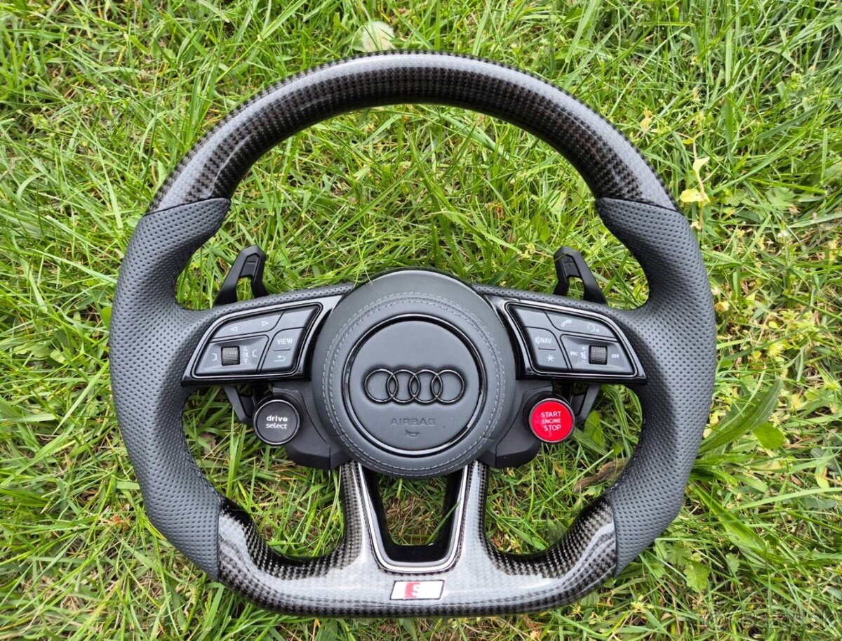 KARBONOVY VOLANT AUDI so ŠTART/STOP DRIVE SELECT - 4