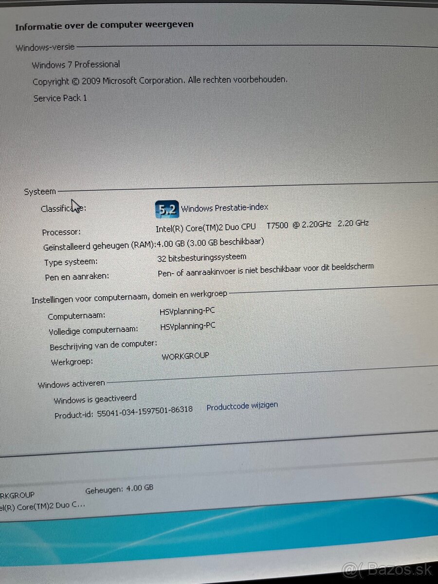 Predám starší notebook HP Compaq 8710w - 4