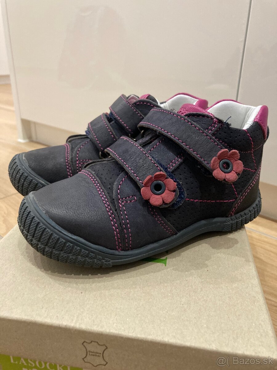 Dievčenské kožené čižmičky 24 - 4