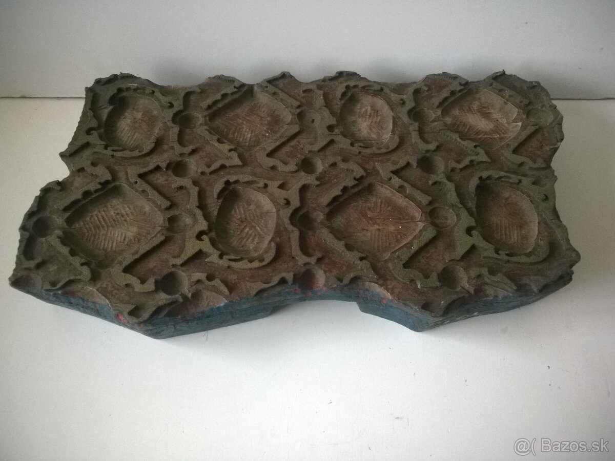 Veľká Starožitná forma -modrotlač - 4