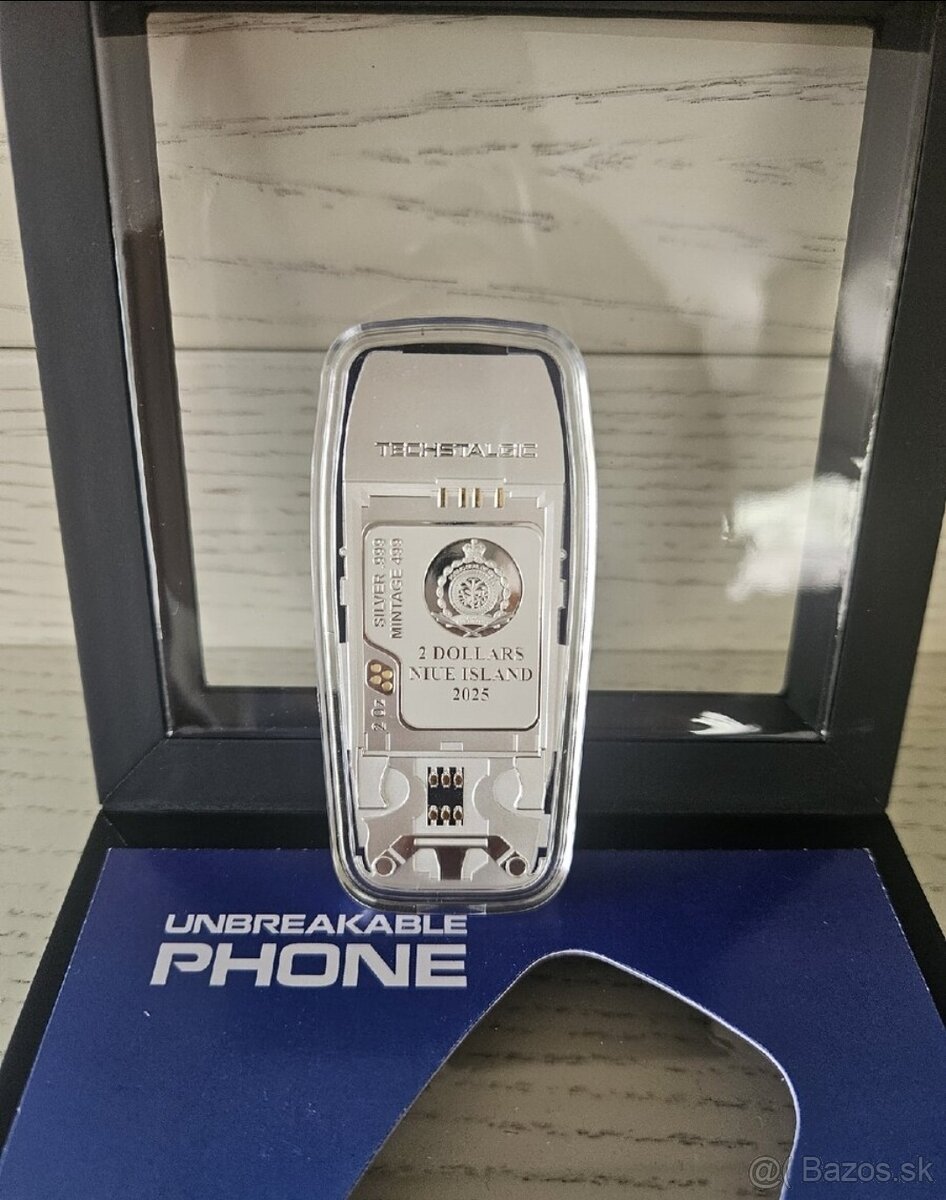 Strieborna minca- telefon Nokia 3310 - 4