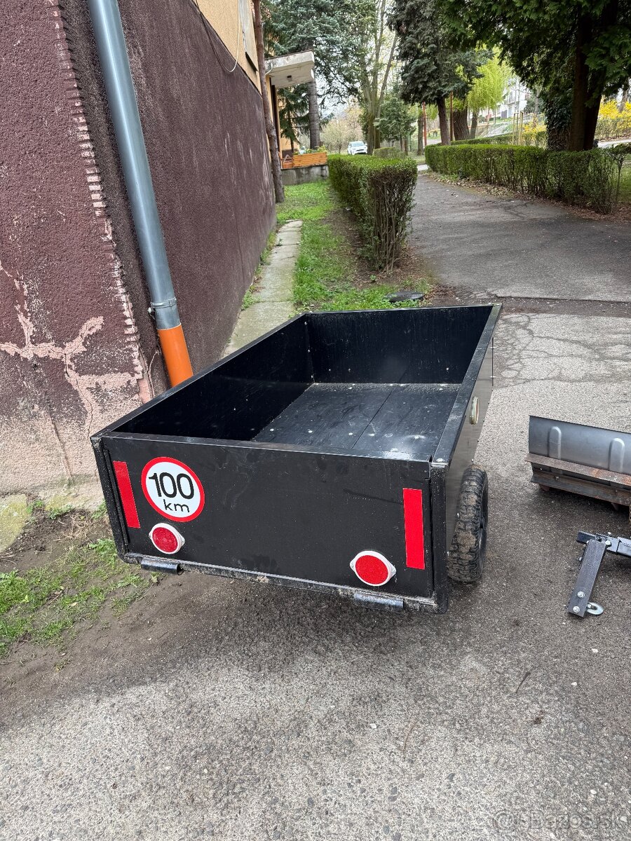 Malotraktorový pluh na sneh + Vlečka - 4