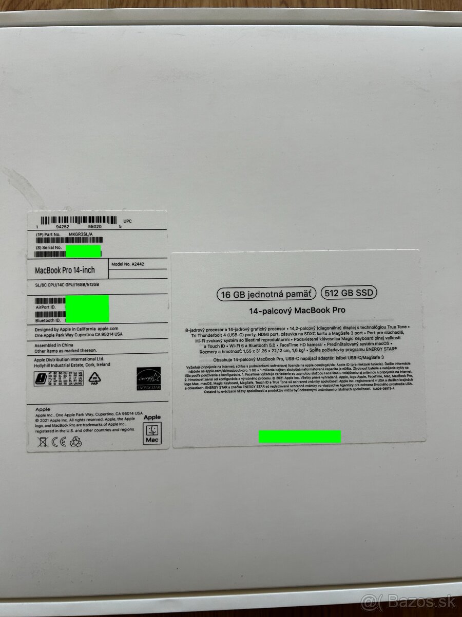 Predám MacBook Pro 14” (M1 Pro, 2021) + BONUS - BA - 4