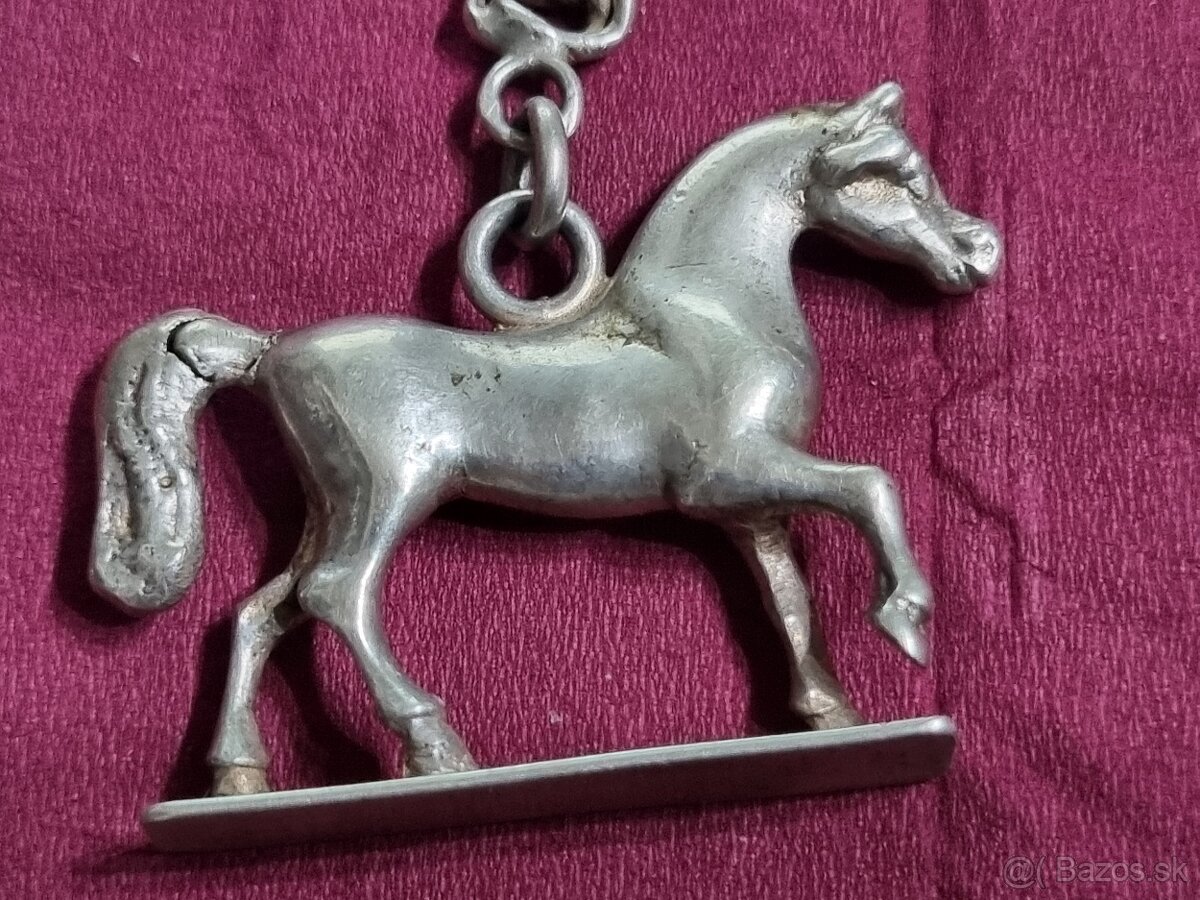 Strieborná retiazka,na vreckové hodinky. - 4