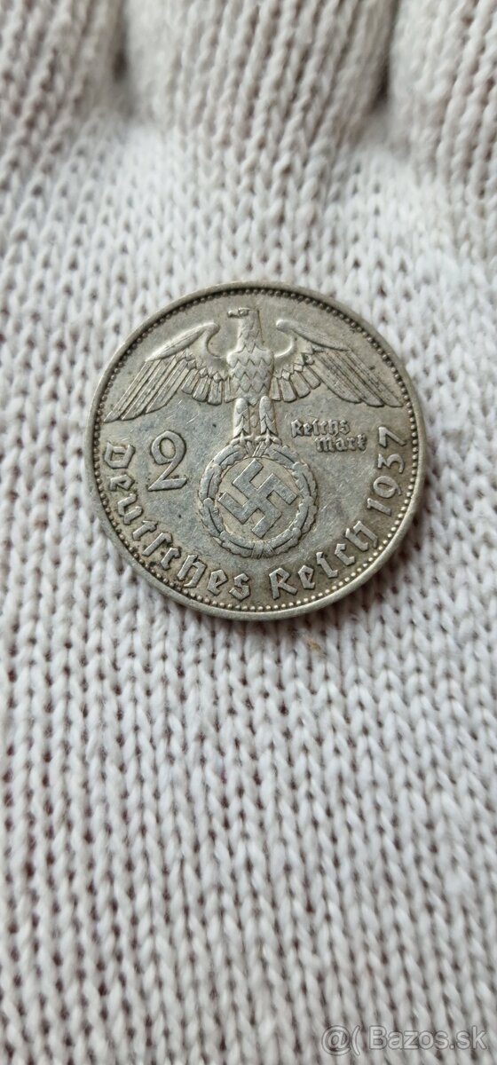 2 mark, 2 marka, 2 reichsmark Hindenburg - 4