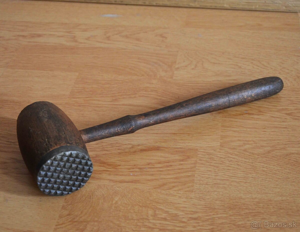 Starý drevený tĺčik (32x10cm) - 4