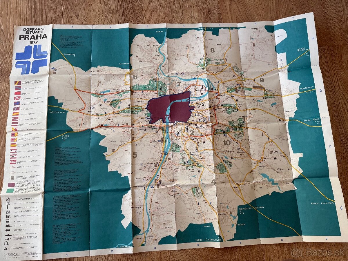Mapy ČSSR a Prahy z 1970 a 1972 - 4