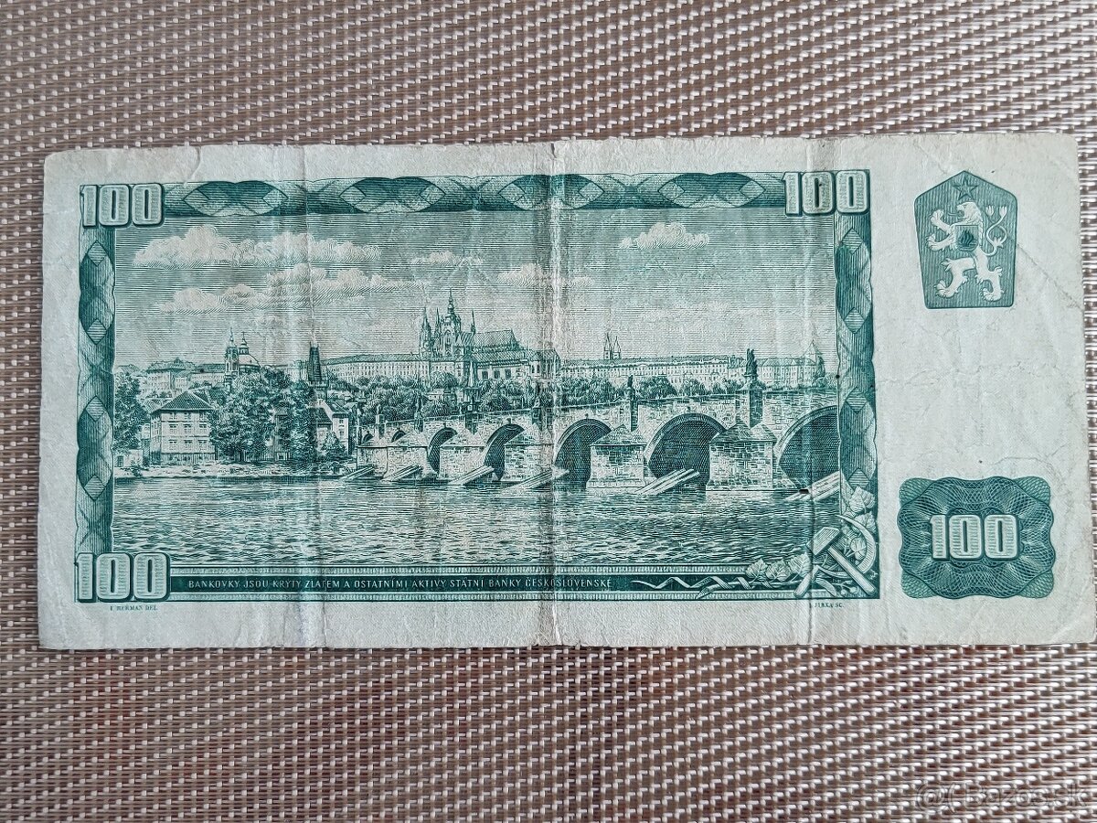 ČESKOSLOVENSKÉ BANKOVKY 10+100 KORÚN - 4