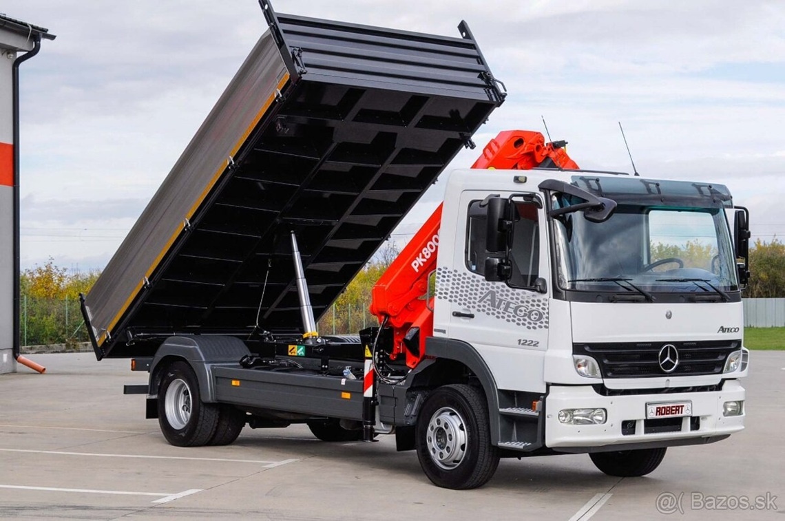 TROJSTRANNÝ SKLÁPAČ + HYDRAULICKÁ RUKA MERCEDES ATEGO 1222 - 4