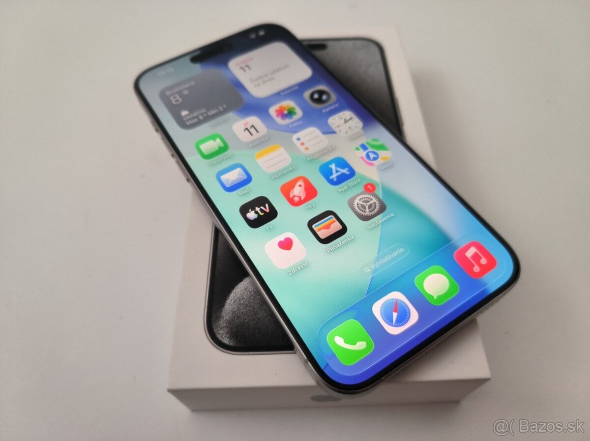 apple iphone 15 PRO MAX 256gb White Titanium / Batéria 100% - 4