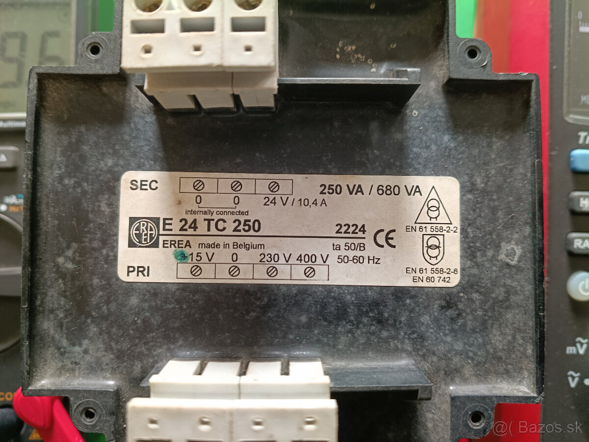 Predám transformátor 15V, 230V, 400V/ 24V, 10,4A, 250VA - 4