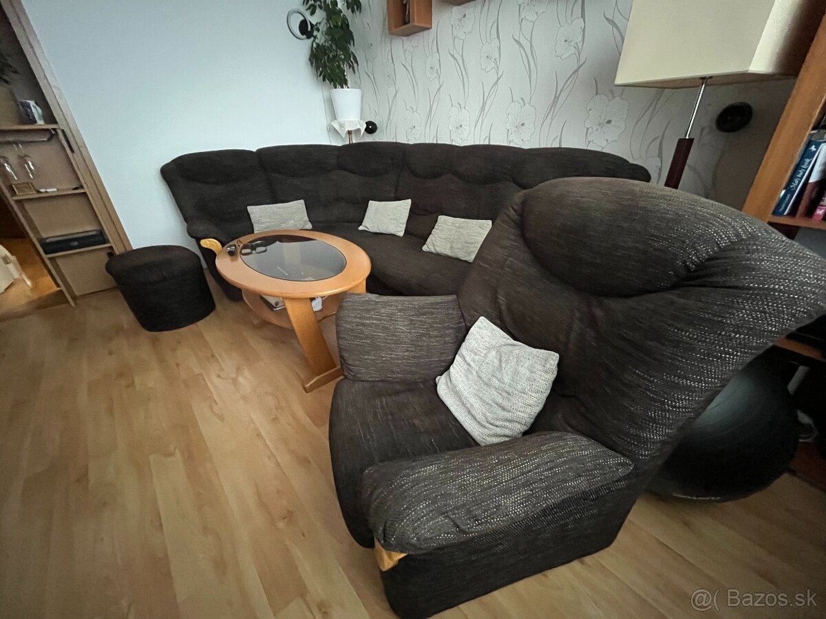 Rohová sedacia súprava-ľavý roh - 4