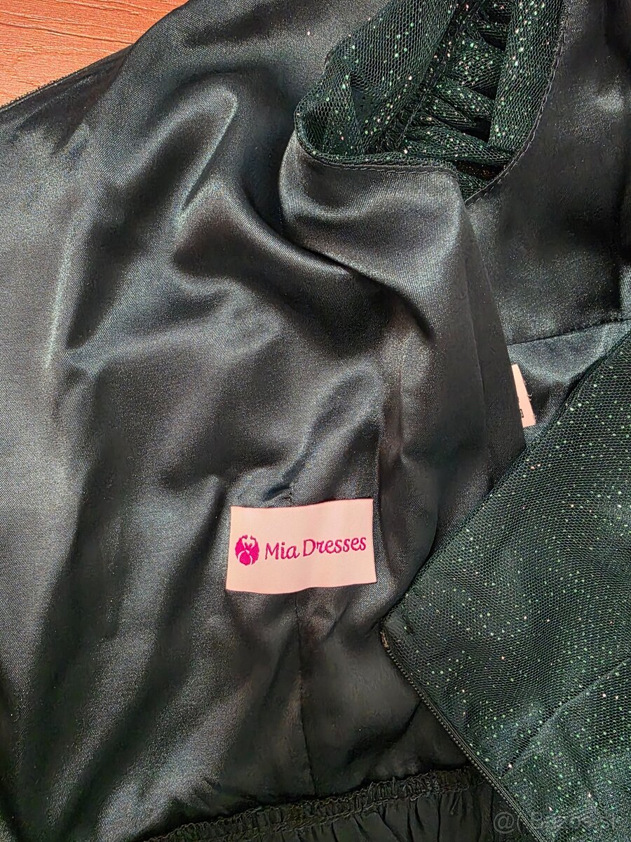 Spoločenské šaty zelené - 4