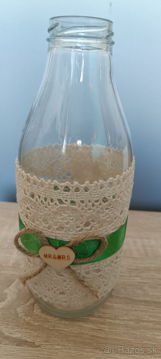 Handmade BOHO vázy : svadobná výzdoba - 4