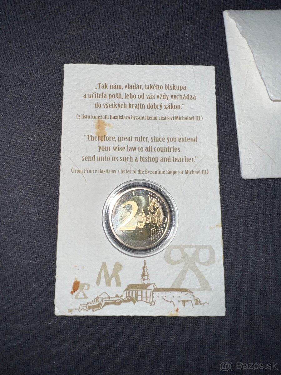 2€ zberateľská minca Konštantín a Metod 2013 - 4