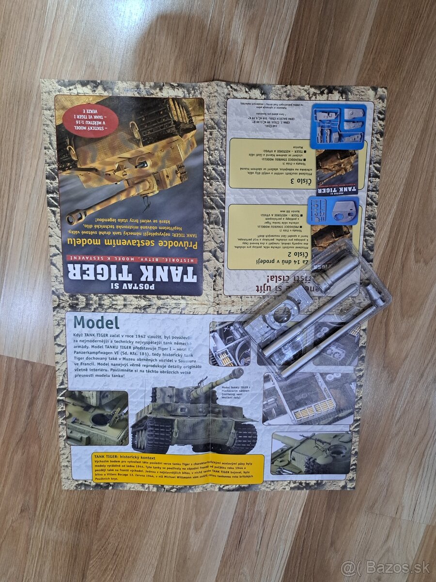 Tank Tiger 1:16 hachette - 1.diel stavebnice - 4