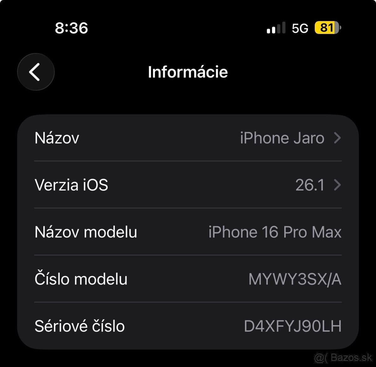 iPhone 16PRO MAX 256GB prírodný titán - 4