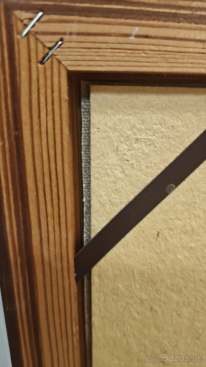 Starý obraz - ruže vo váze - 4