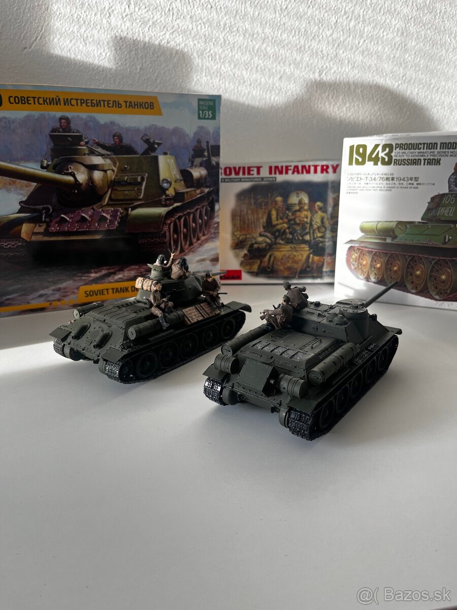 1:35 T-34/76 Tamiya SU-100 zvezda - 4