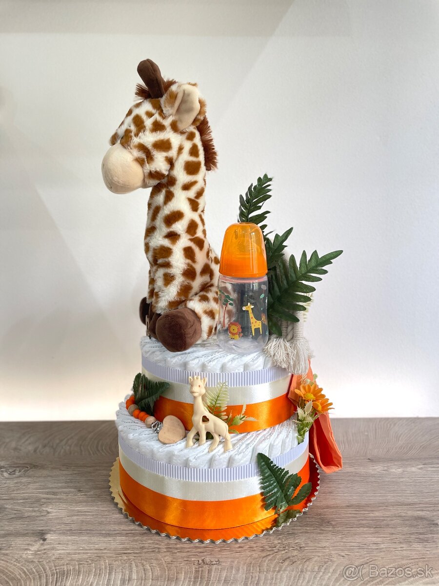 Plienková torta žirafa veľká - 4