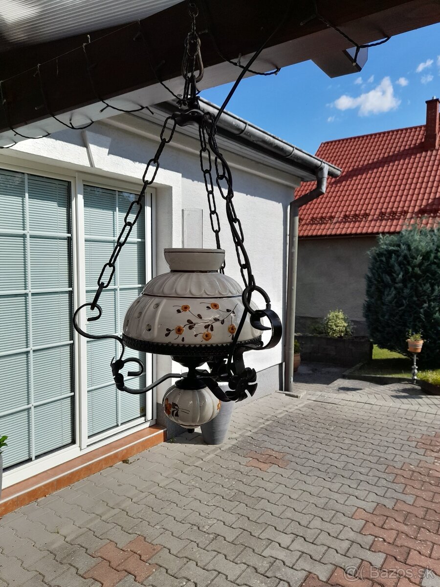 Vysiaca lampa malovana - 4