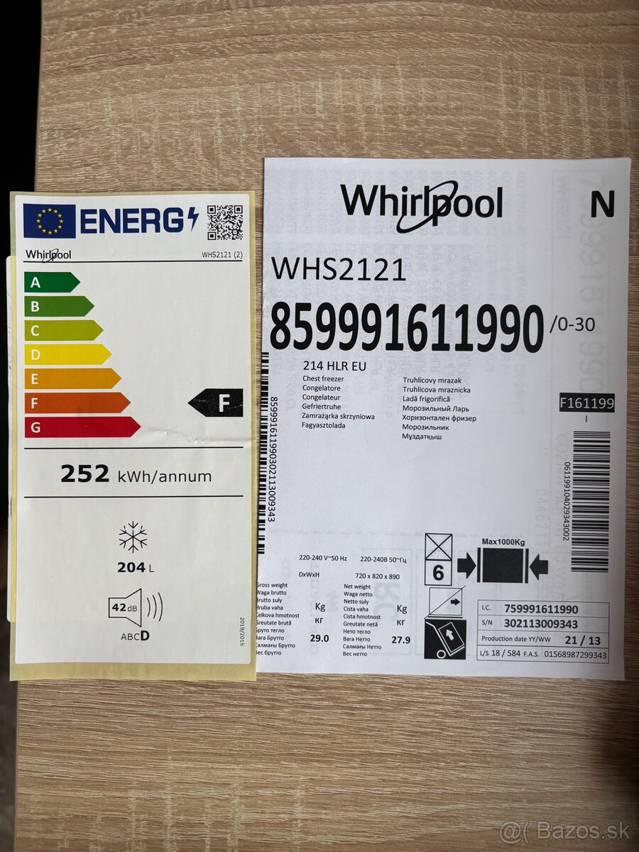 Mrazák-Whirlpool WHS2121 - 4
