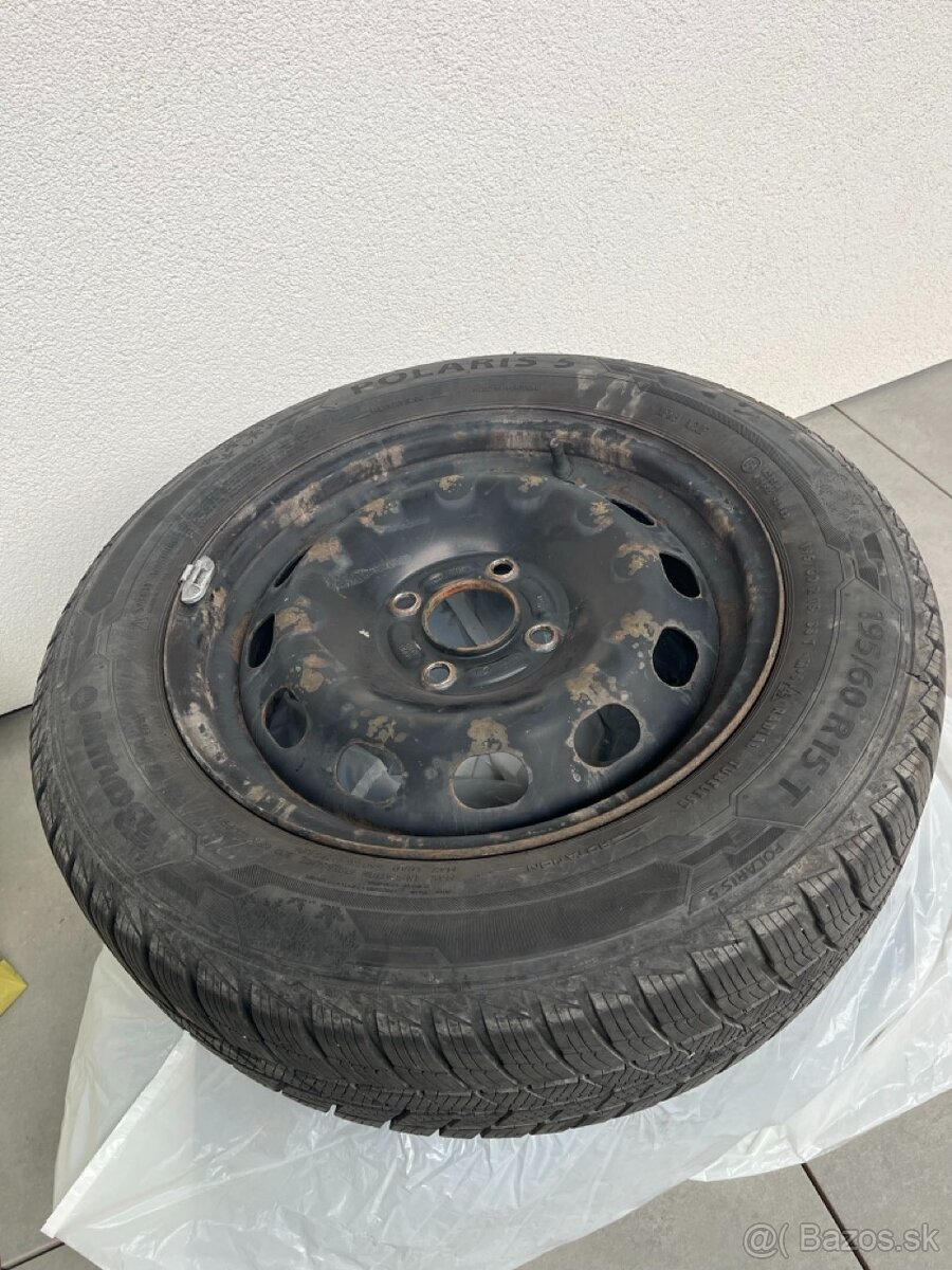 Použitá zimná pneumatika na diskoch 15R - 4