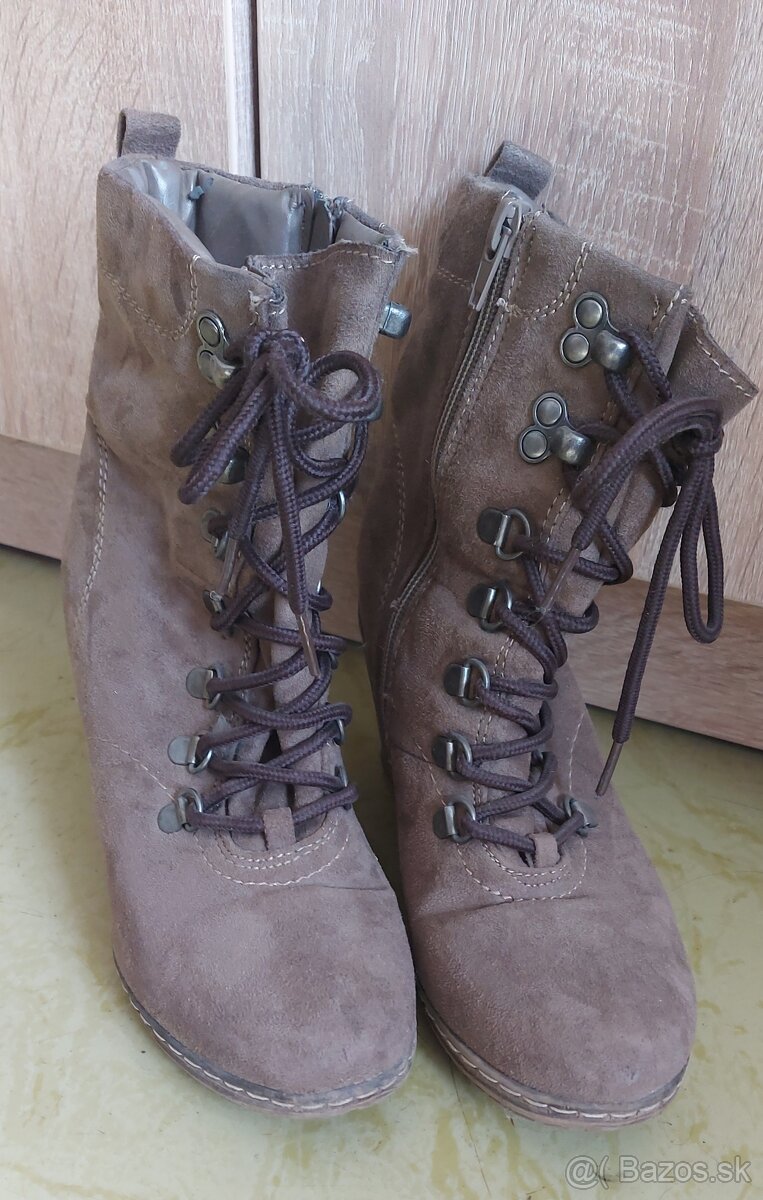 Zateplené členkové topánky - 4