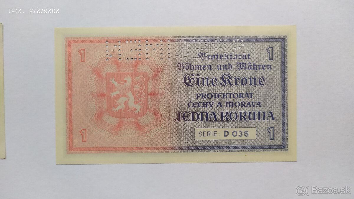 Bankovky Protektorát - 4