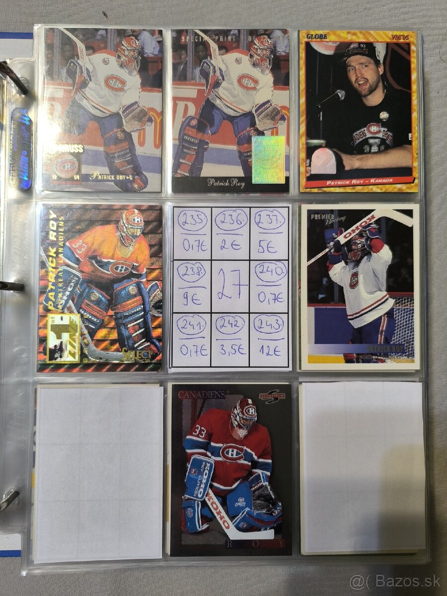Hokejové kartičky - Patrick Roy 2 - 4