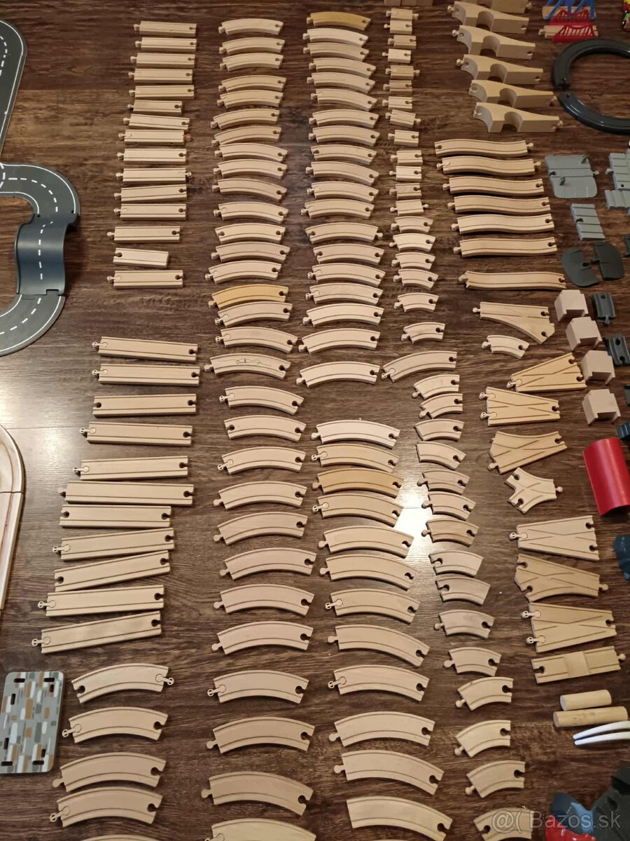 Drevené koľajnice + príslušenstvo - 4