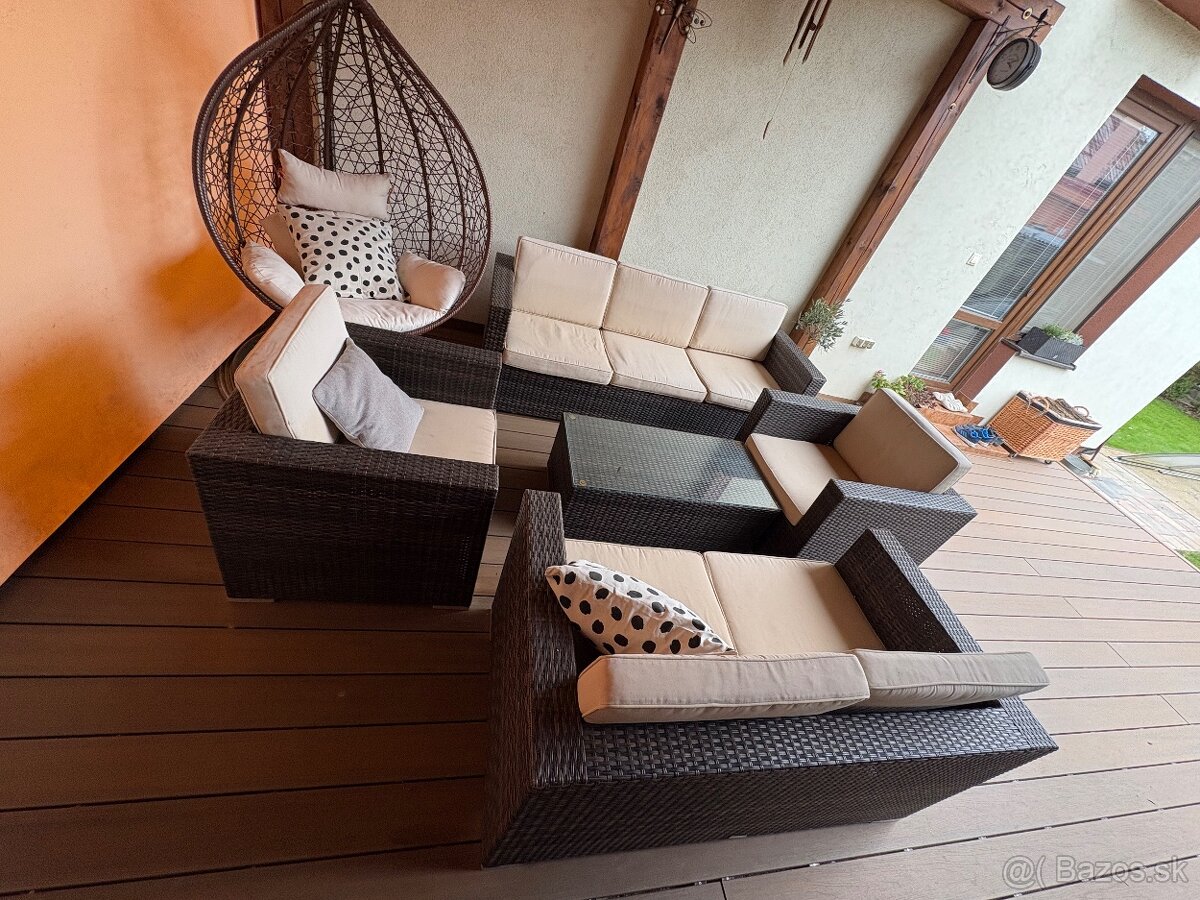 Ratanové sedenie exterio - 4