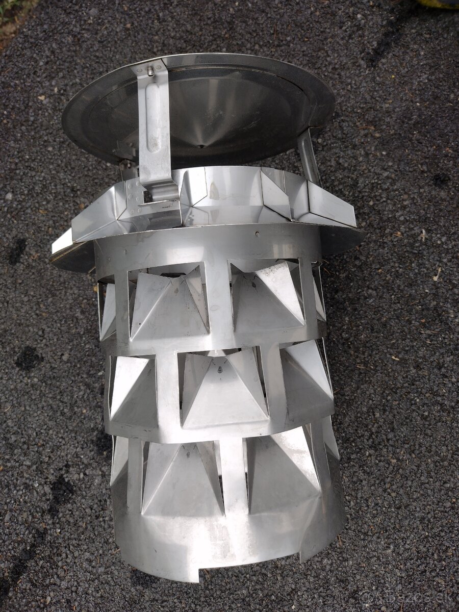 Komínová hlavica EKON so vsuvkou 160 mm nerezová - 4