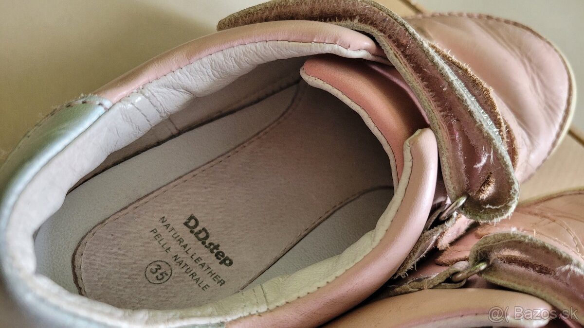 D.D.Step celoročné kožené topánky-veľ.35-SuperStav - 4