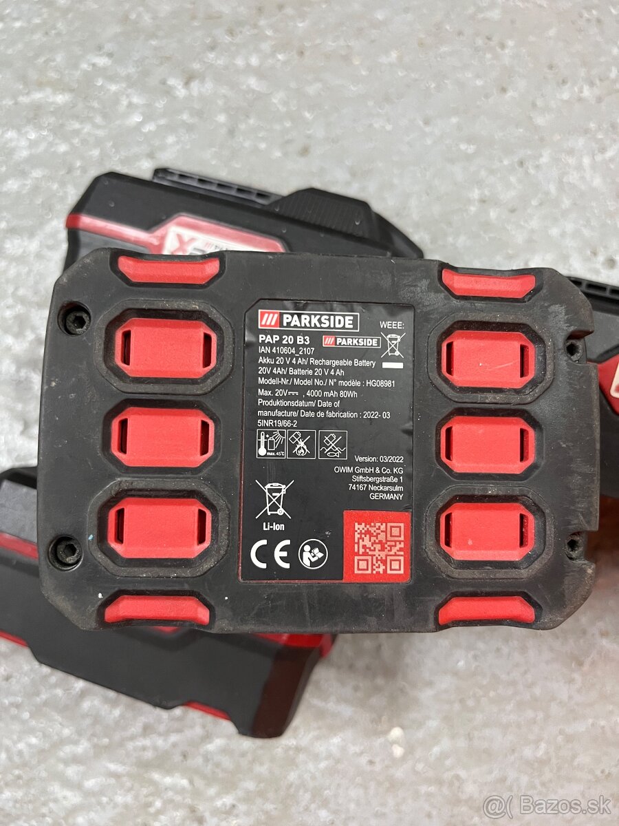 Baterie 20V 4Ah PARKSIDE - 4
