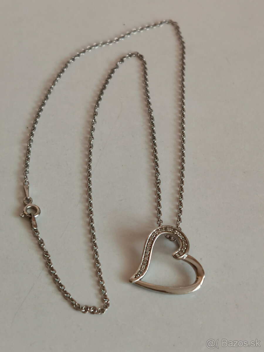 Set striebro srdce - 4